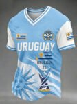 FIFA World Cup 2026 Uruguay V Neck Shirt World Cup Uruguay Clothing Best Football Gifts.jpeg