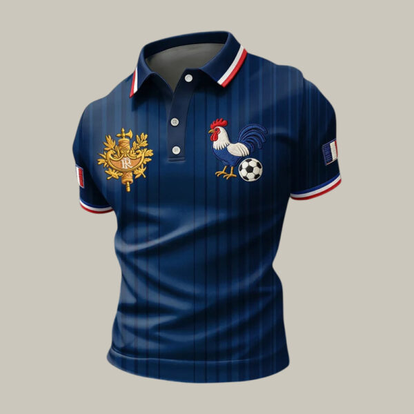 France 2026 FIFA World Cup Rooster Polo Shirt France National Soccer Team Shirt Fan Gear.jpeg
