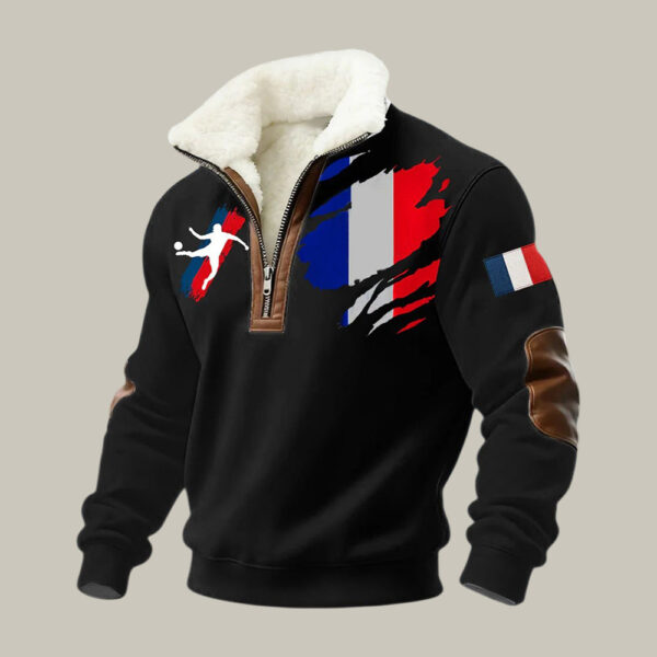 France 2026 FIFA World Cup Stand Up Collar Sweater Soccer Apparel Best Fan Gear.jpeg