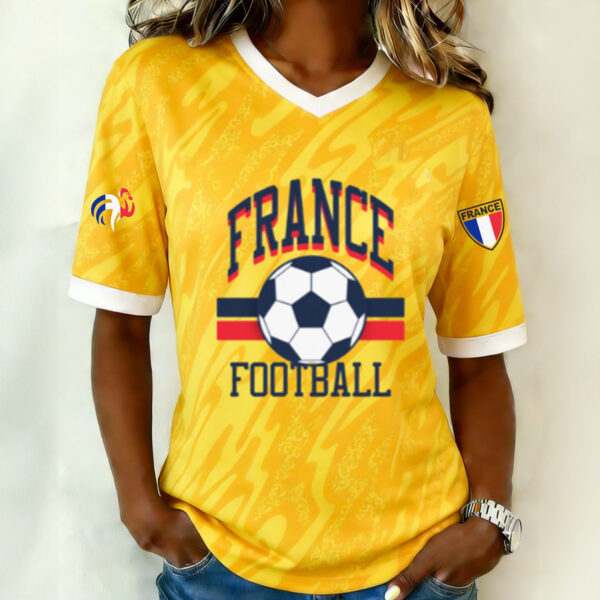 France 2026 FIFA World Cup V Neck Shirt 2026 World Cup Clothes Game Day For Mothers Day.jpeg