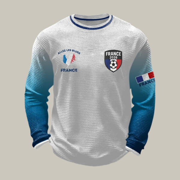 France FIFA World Cup 2026 Long Sleeve Shirt World Cup Apparel Soccer For Father.jpeg