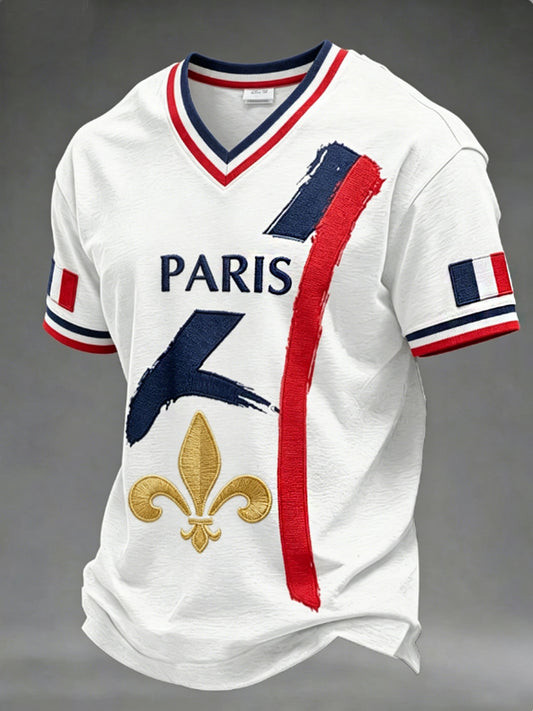 France FIFA World Cup 2026 V Neck Shirt France Soccer Apparel For French.jpeg