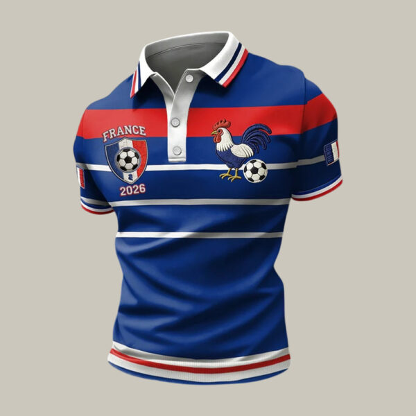 French 2026 FIFA World Cup Rooster Polo Shirt Game Day Shirt Soccer Lover For Husband.jpeg
