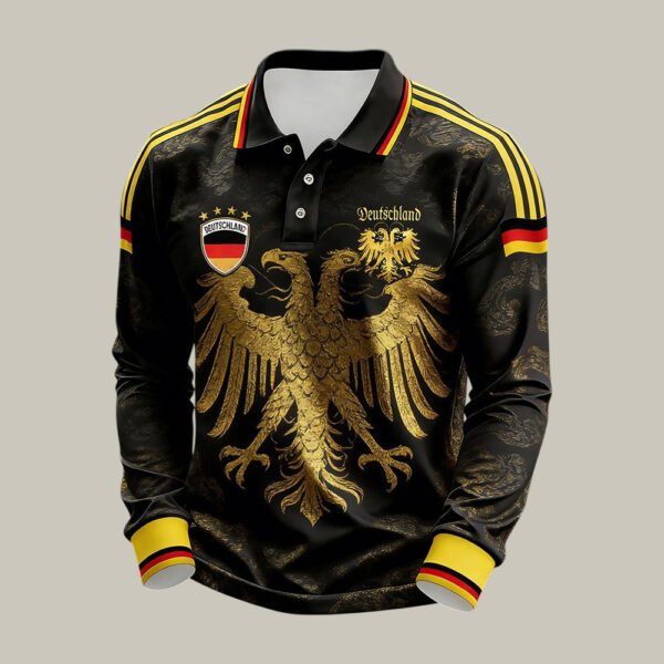Germany 2026 FIFA World Cup Polo Long Sleeve Shirt Soccer Fan Apparel Gifts Idea.jpeg