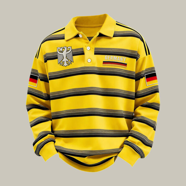 Germany FIFA World Cup 2026 Polo Long Sleeve Shirt Game Day Clothing For Soccer Fan.jpeg