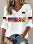 Germany FIFA World Cup 2026 V Neck Long Sleeve Shirt World Cup Merch For Fan.jpeg