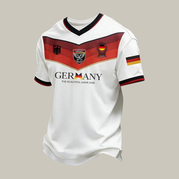 Germany Soccer Graphic V Neck Shirt 2026 FIFA World Cup Clothes Unique For Father.jpeg
