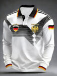 Germany World Cup 2026 Long Sleeve Polo Shirt Germany Soccer Attire Fan Gifts Idea.jpeg