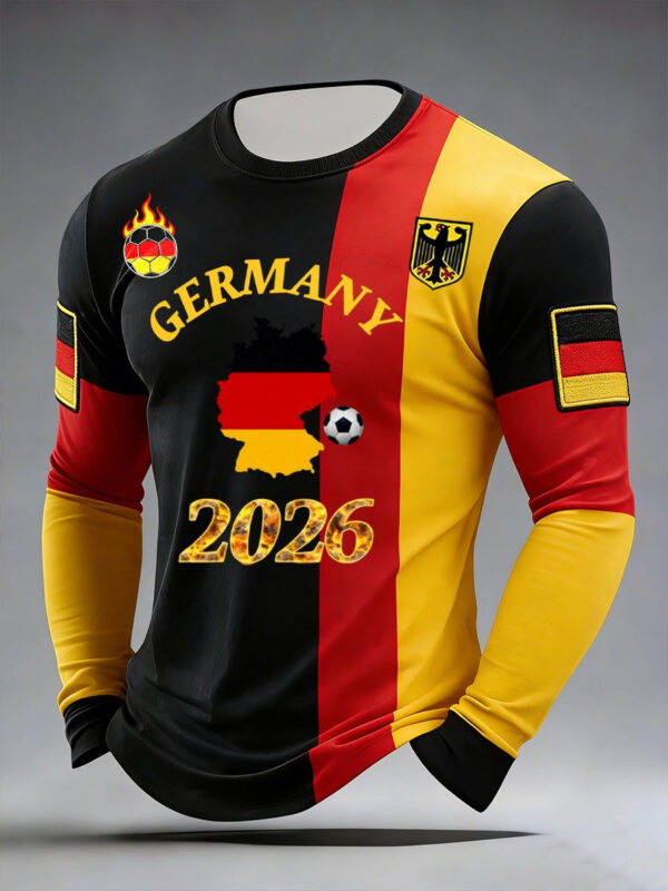 Germany World Cup 2026 Long Sleeve Shirt Germany Soccer Game Day Apparel Gifts Idea.jpeg