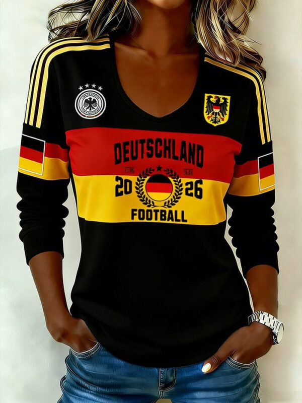 Germany World Cup 2026 Merch Deutschland Football 2026 Long Sleeve Shirt Fan Clothes.jpeg