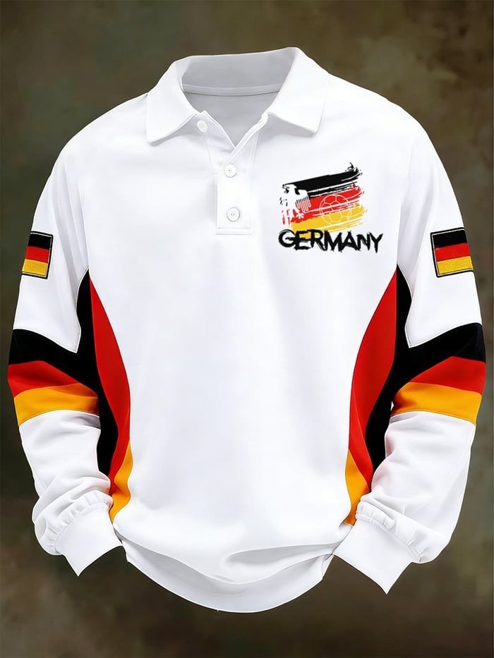 Germany World Cup 2026 Merch Team Germany Long Sleeve Polo Shirt Soccer Apparel.jpeg Germany World Cup 2026 Merch Team Germany Long Sleeve Polo Shirt Soccer Apparel.jpeg