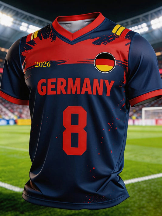 Germany World Cup 2026 V Neck Shirt World Cup Merch For Soccer Players.jpeg