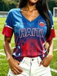Haiti FIFA World Cup 2026 V Neck Shirt FIFA World Cup Merch Soccer Lovers Apparel.jpeg