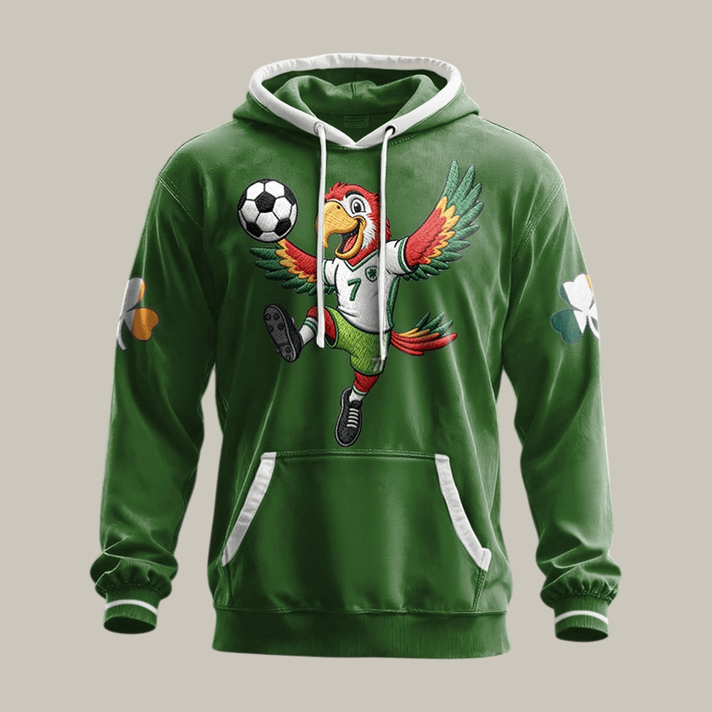 Ireland FIFA World Cup 2026 Parot Hoodie 2026 World Cup Apparel Soccer Gear.jpeg Ireland FIFA World Cup 2026 Parot Hoodie 2026 World Cup Apparel Soccer Gear.jpeg