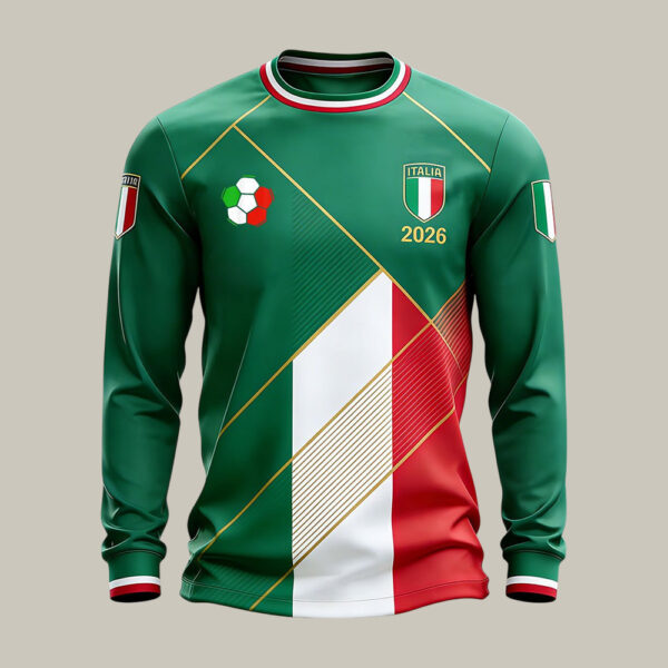 Italia 2026 FIFA World Cup Long Sleeve Shirt Soccer Apparel Present For Husband.jpeg