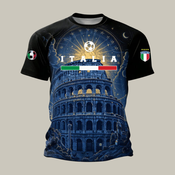 Italian National Football T Shirt FIFA World Cup 2026 Clothes Unique For Father.jpeg