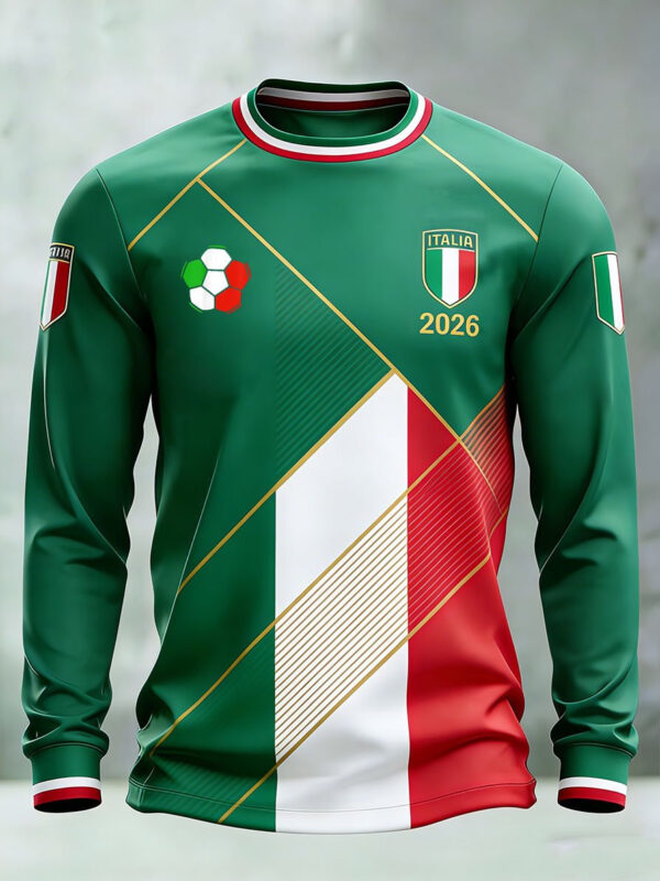 Italy FIFA World Cup 2026 Long Sleeve Shirt Italia Game Day Outfits Fan Gifts.jpeg