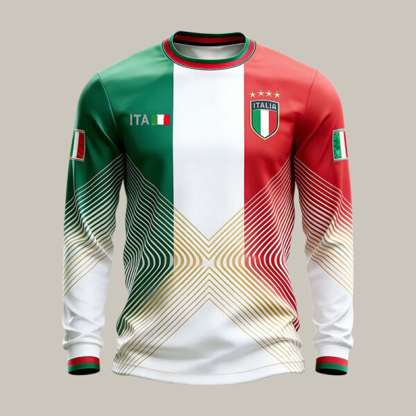 Italy FIFA World Cup 2026 Long Sleeve Shirt Soccer Apparel Game Day For Men.jpeg
