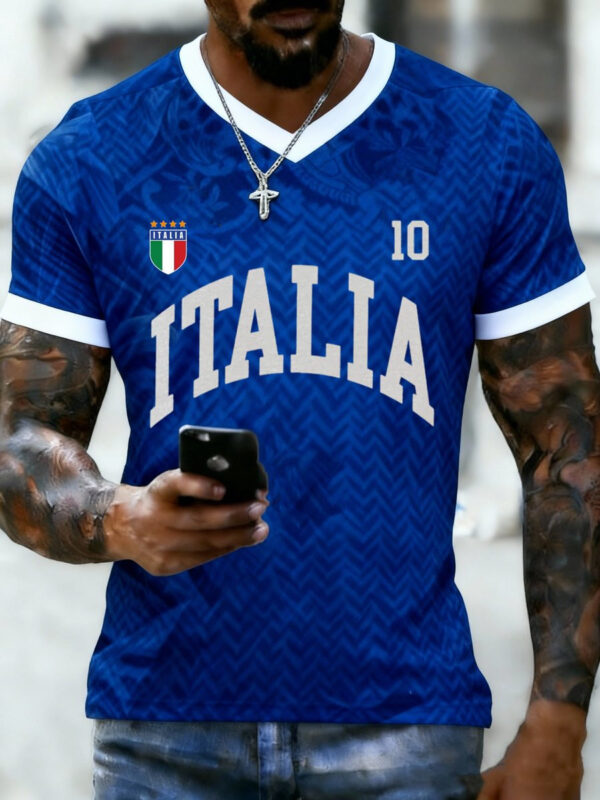 Italy FIFA World Cup 2026 V Neck Shirt FIFA World Cup Merch Soccer Fan Clothing.jpeg