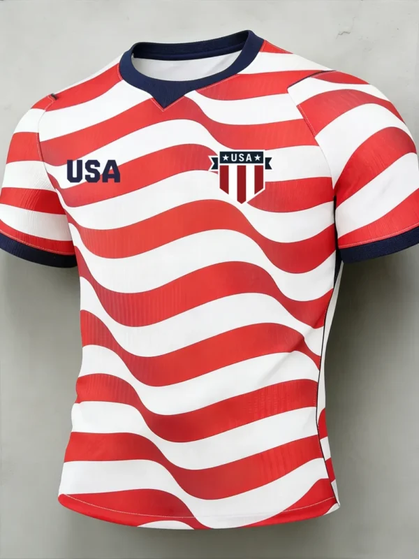 Leisure American 2026 Team USA Soccer Shirt World Cup Attire Soccer Lovers For Him.webp