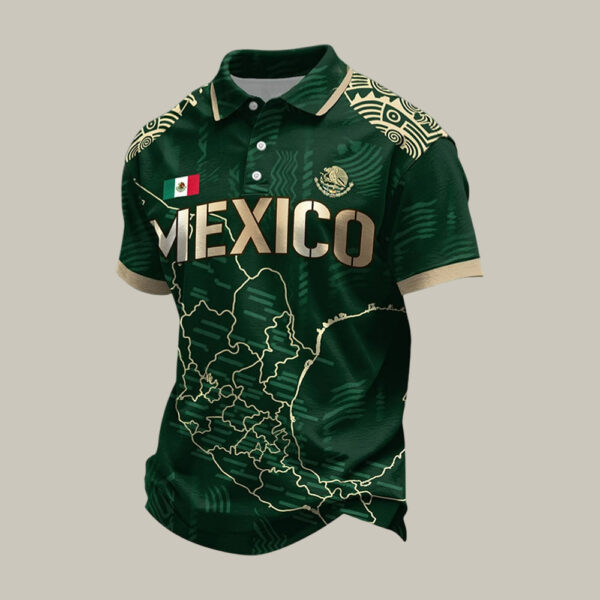 Mexico FIFA World Cup 2026 Polo Shirt Mexico National Soccer Team Merch Fan Gear.jpeg