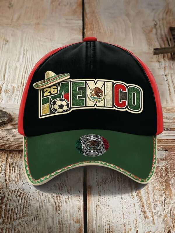 Mexico World Cup 2026 Merch Team Mexico 26 Hat Soccer Game Day Cap For Fan.jpeg