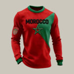 Morocco 2026 FIFA World Cup Long Sleeve Shirt Soccer Apparel For Dad Birthday.jpeg