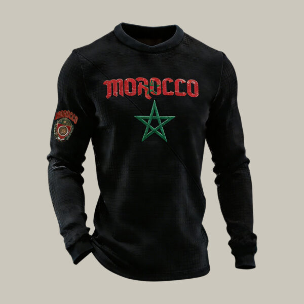 Morocco 2026 FIFA World Cup Long Sleeve Shirt Soccer Apparel Game Day For Husband.jpeg