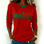 Morocco 2026 FIFA World Cup V Neck Long Sleeve Shirt Game Day Clothing Soccer Mom Gift.jpeg