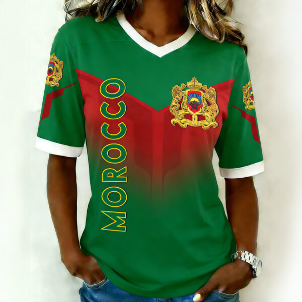 Morocco 2026 FIFA World Cup V Neck Shirt Soccer Clothes 2026 World Cup Lover Gift.jpeg