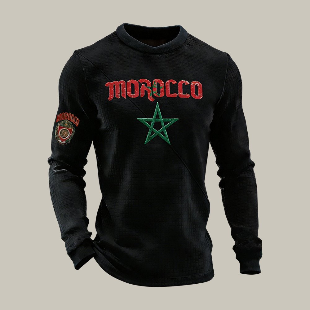 Morocco FIFA World Cup 2026 Long Sleeve Shirt Morocco National Soccer Team Apparel.jpeg Morocco FIFA World Cup 2026 Long Sleeve Shirt Morocco National Soccer Team Apparel.jpeg