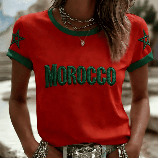 Morocco FIFA World Cup 2026 T Shirt Morocco National Soccer Team Clothes For Mothers Day.png