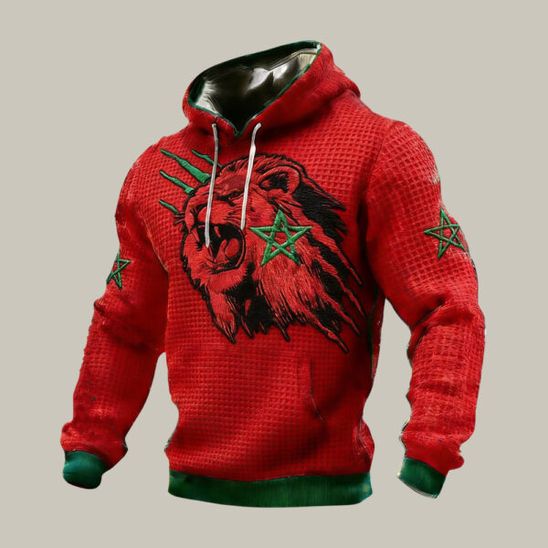 Morocco FIFA World Cup Team Lion Hoodie Game Day Merch For Soccer Lovers.jpeg