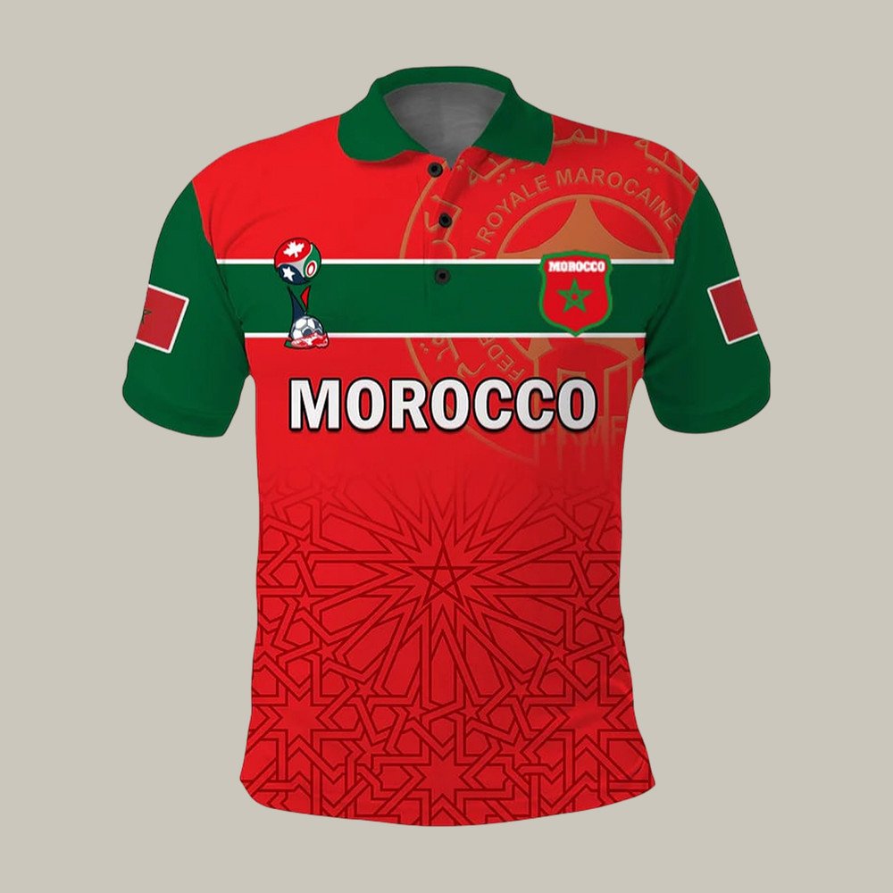 Morocco Soccer Team Polo Shirt FIFA World Cup 2026 Clothes Present Idea For Husband.jpeg Morocco Soccer Team Polo Shirt FIFA World Cup 2026 Clothes Present Idea For Husband.jpeg