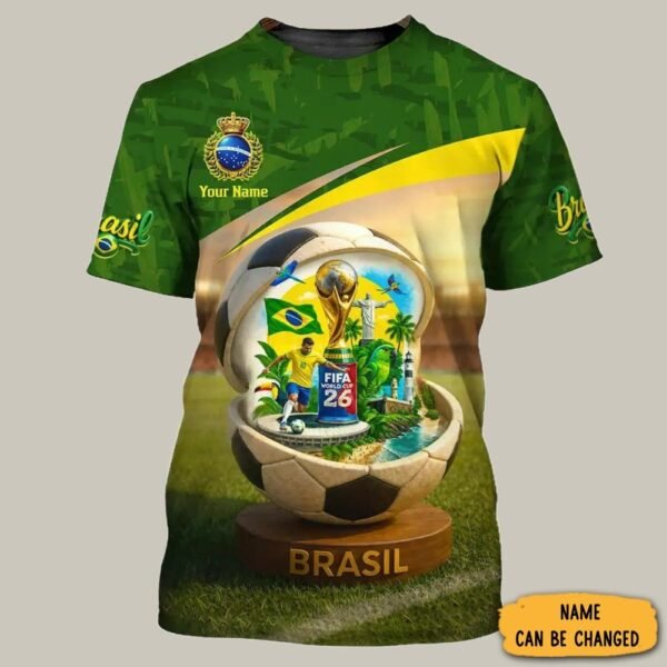 Personalized Brasil Fifa World Cup 2026 T Shirt Brasil National Football Team Merch.jpeg