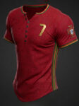 Portugal FIFA World Cup 2026 Button T Shirt Portugal National Football Team Clothing.jpeg