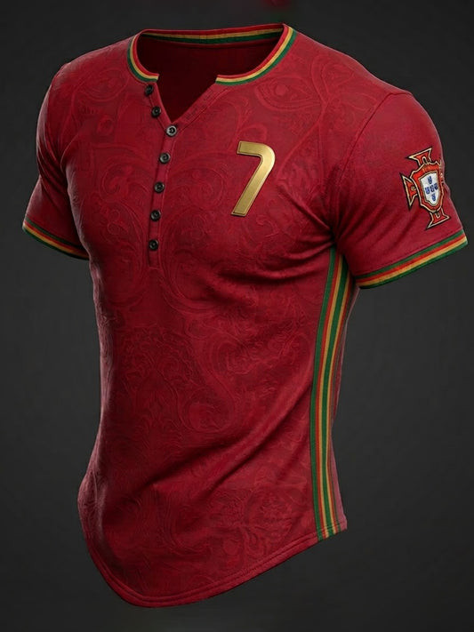 Portugal FIFA World Cup 2026 Button T Shirt Portugal National Football Team Clothing.jpeg Portugal FIFA World Cup 2026 Button T Shirt Portugal National Football Team Clothing.jpeg