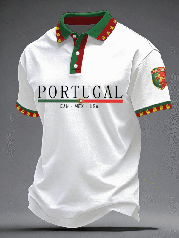 Portugal FIFA World Cup 2026 Polo Shirt Can Mex USA Polo For World Cup Fan.png