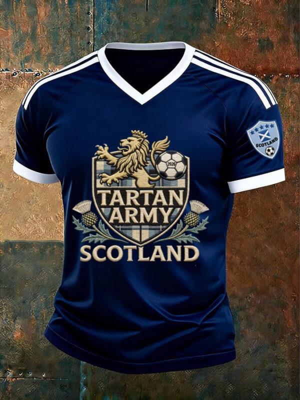 Scotland FIFA World Cup 2026 Merch The Tartan Army V Neck Shirt Scotland Team Fan Gifts.jpeg