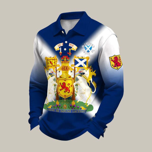 Scotland FIFA World Cup 2026 Polo Long Sleeve Shirt Soccer Apparel Game Day Gear.jpeg