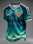Scotland FIFA World Cup 2026 V Neck Shirt Tartan Army Soccer Apparel Fan Gifts.jpeg