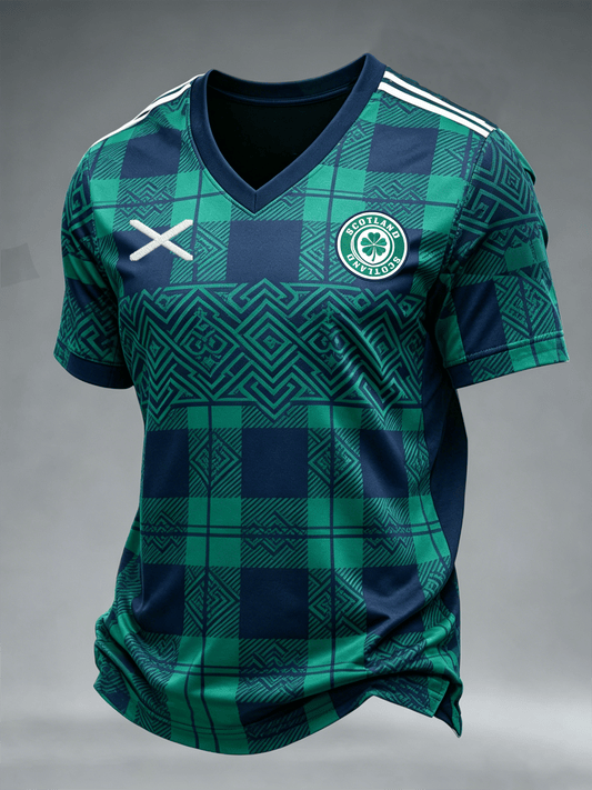 Scotland FIFA World Cup 2026 V Neck Shirt World Cup Apparel For Scottish.png