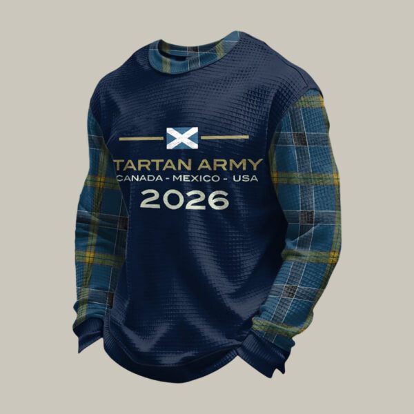 Scotland Tartan Army FIFA World Cup 2026 Long Sleeev Shirt USA Mexico 2026 Apparel Fan Gear.jpeg