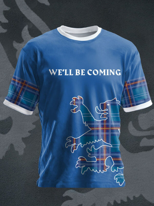 Scotland World Cup 2026 Apparel Will Be Coming Shirt Game Day Style Tee For Dad.jpeg