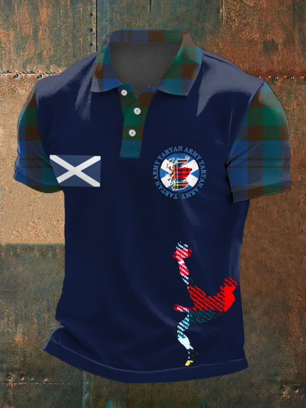 Scotland World Cup 2026 Clothing Tartan Army Polo Shirt Scotland Team Apparel Soccer Gifts.jpeg