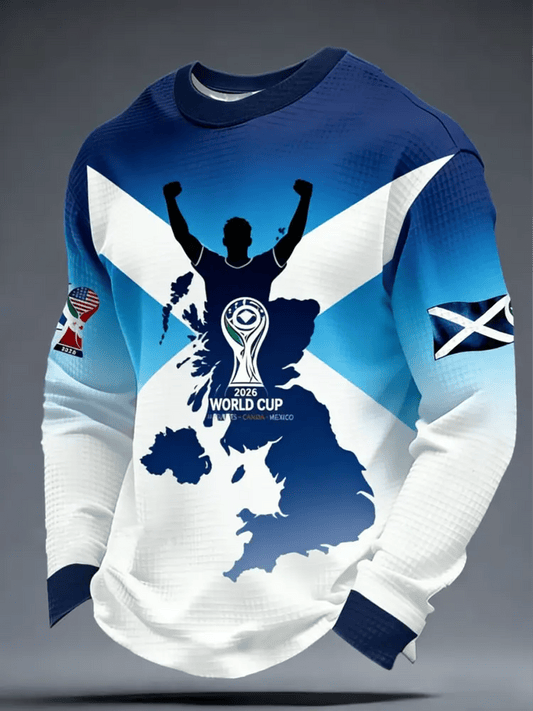 Scotland World Cup 2026 Long Sleeve Shirt Soccer Apparel Best Gifts For World Cup Lovers.png
