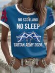 Scotland World Cup 2026 Merch Tartan Army No Scotland No Sleep Shirt Soccer Fan Gifts.jpeg