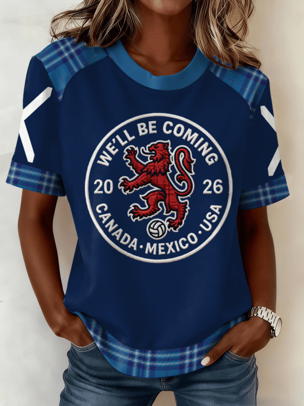 Scotland World Cup 2026 Merch Well Be Coming Tartan Army Shirt Soccer Fan For Her.png
