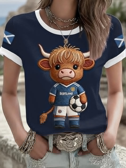 Scotland World Cup 2026 Shirt Highland Cow Soccer Tee For World Cup Lovers.jpeg
