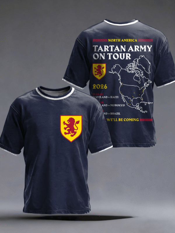 Scotland World Cup 2026 Shirts North America Tartan Army On Tour Shirt For Grandpa.png